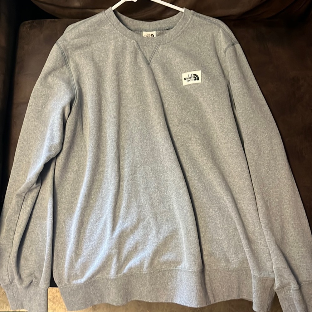 Grey North Face Crewneck
